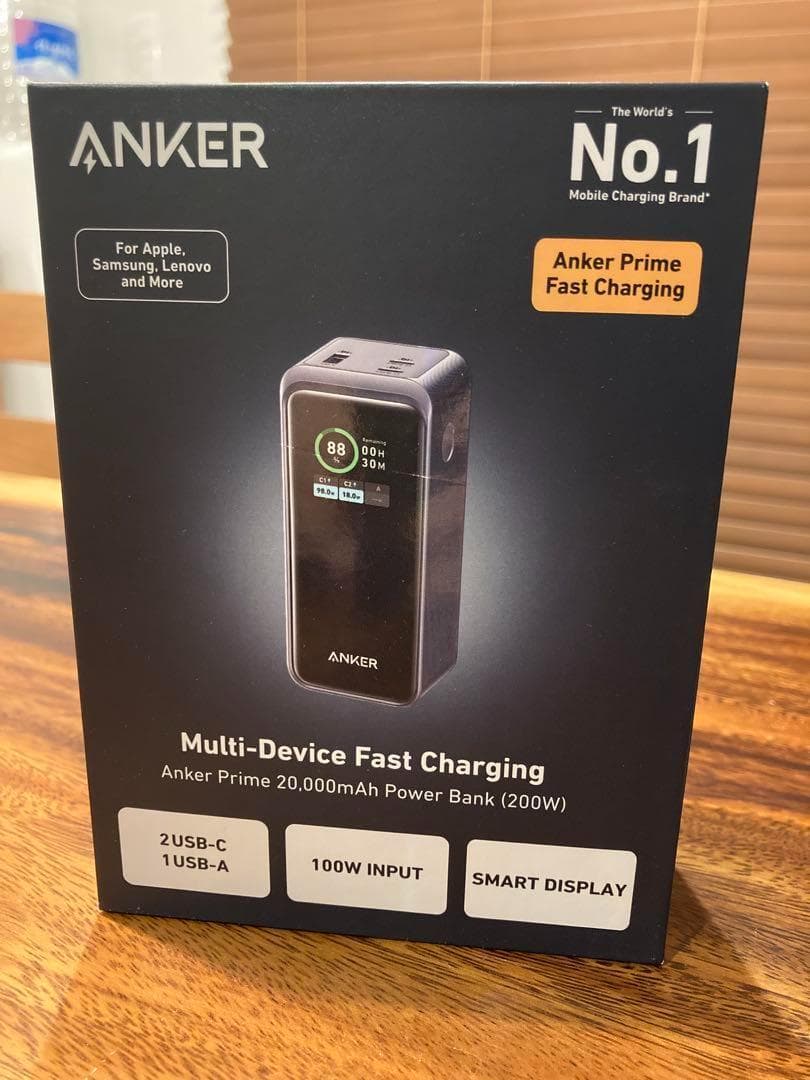 【新品　未使用】ANKER モバイルバッテリー 20,000mAh