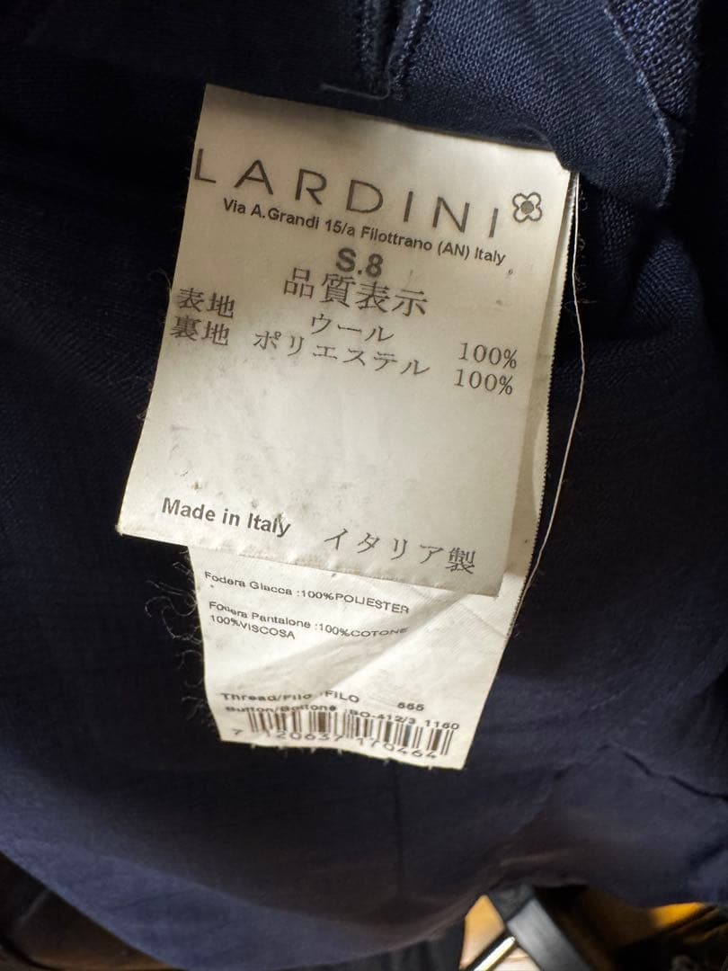 ラルディーニセットアップスーツ ネイビー48