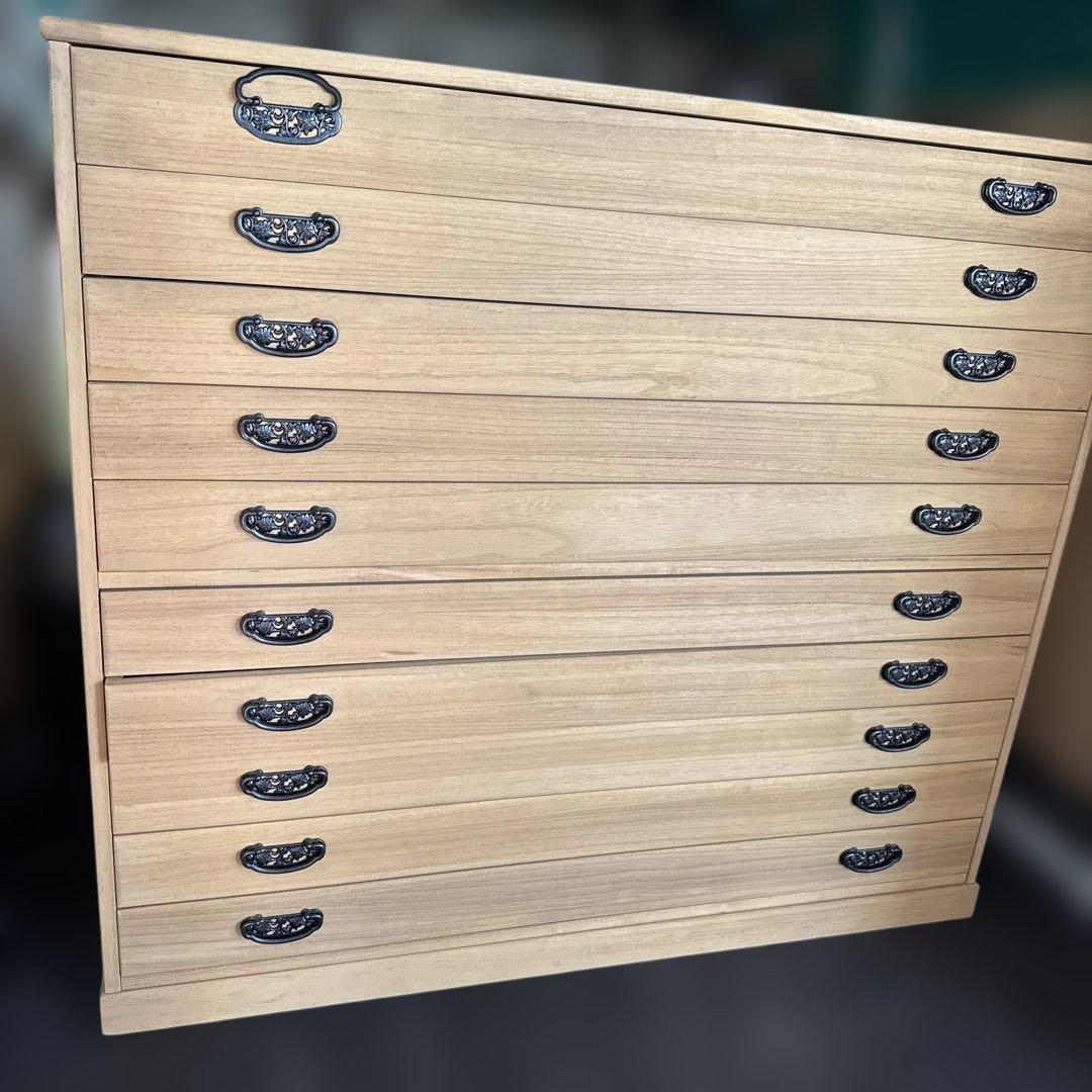 マーゼルン　桐箪笥 桐たんす 10段 和服 着物 衣裳箱 アンティーク