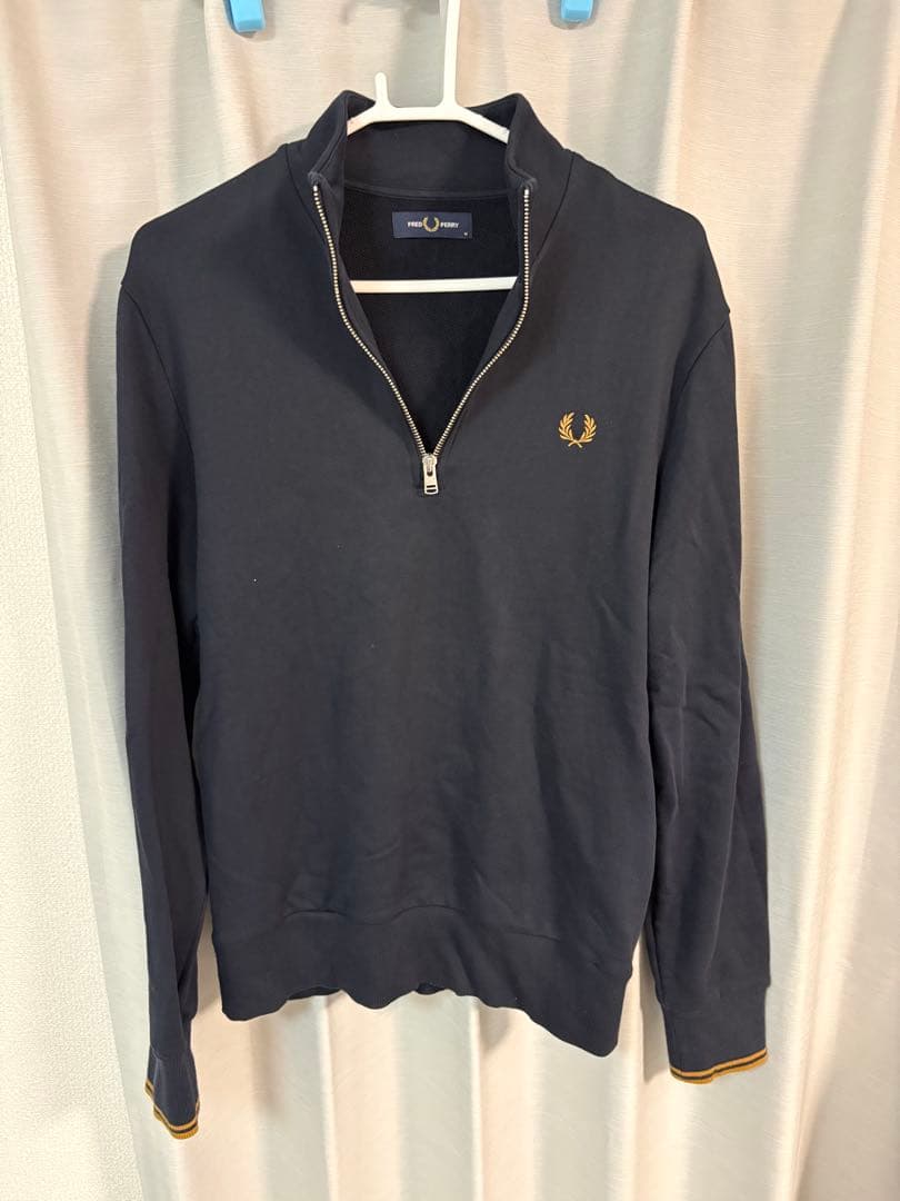 FRED PERRY フレッドペリー　 ハーフジップスウェット ネイビー