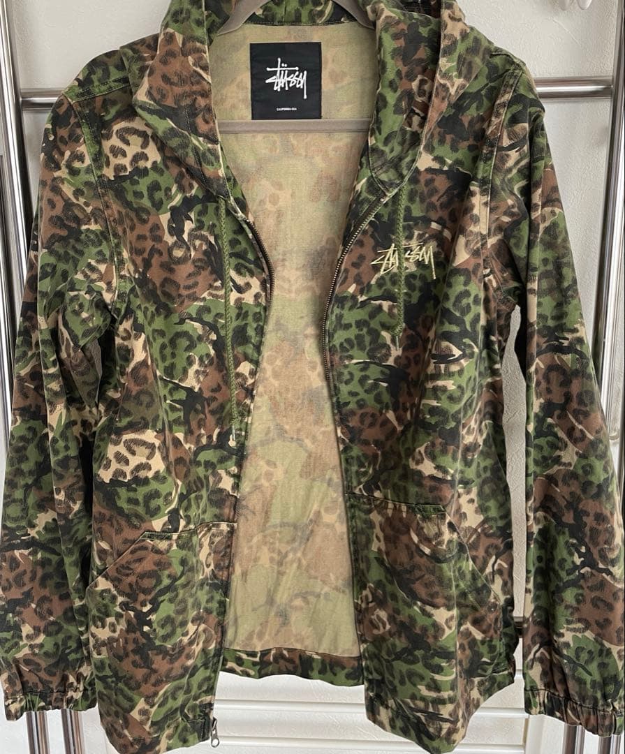 Stussy カモフラージュ フード付きジャケット