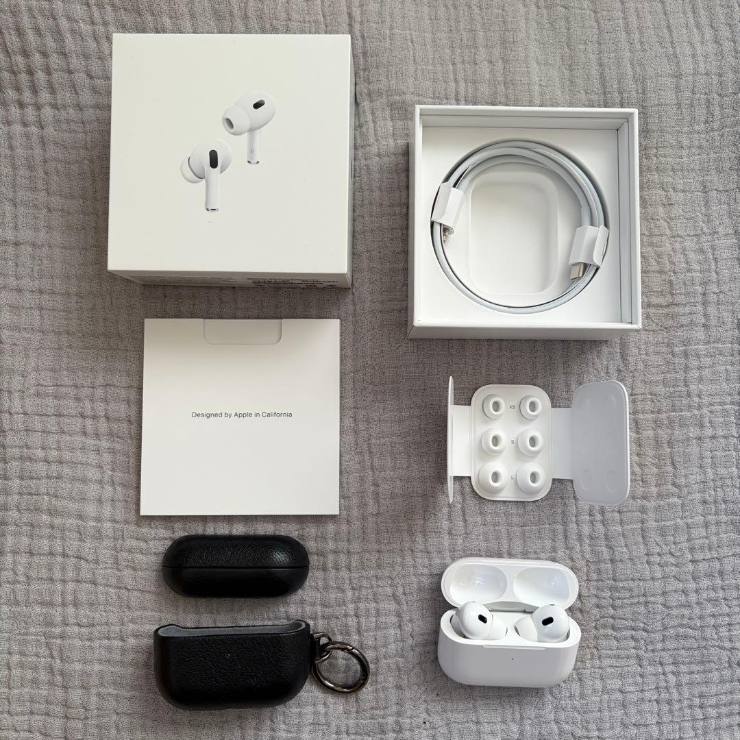 AirPods Pro 第2世代 Lightning本革ケース付き