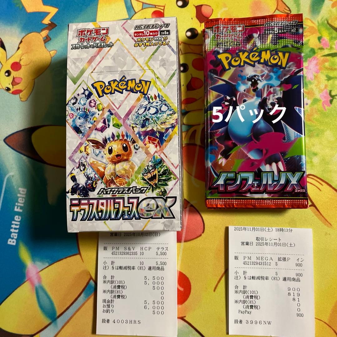 ポケモンカードゲーム テラスタルフェスex シュリンク無し