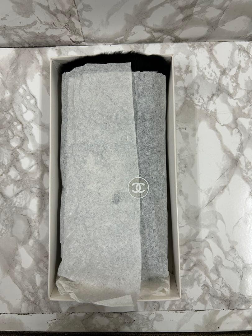CHANEL✨シャネル✨100％ラパンラビット毛 ファーリストバンド