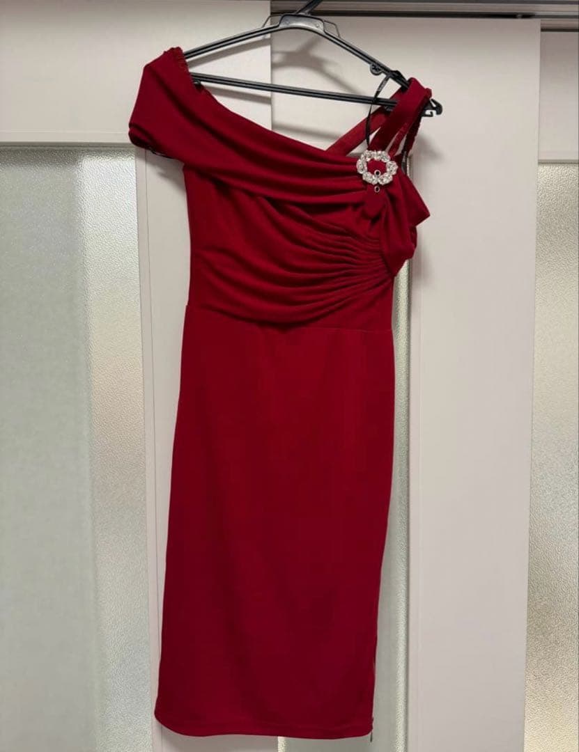 sugar オフショルダー レッドドレス　ヴェート