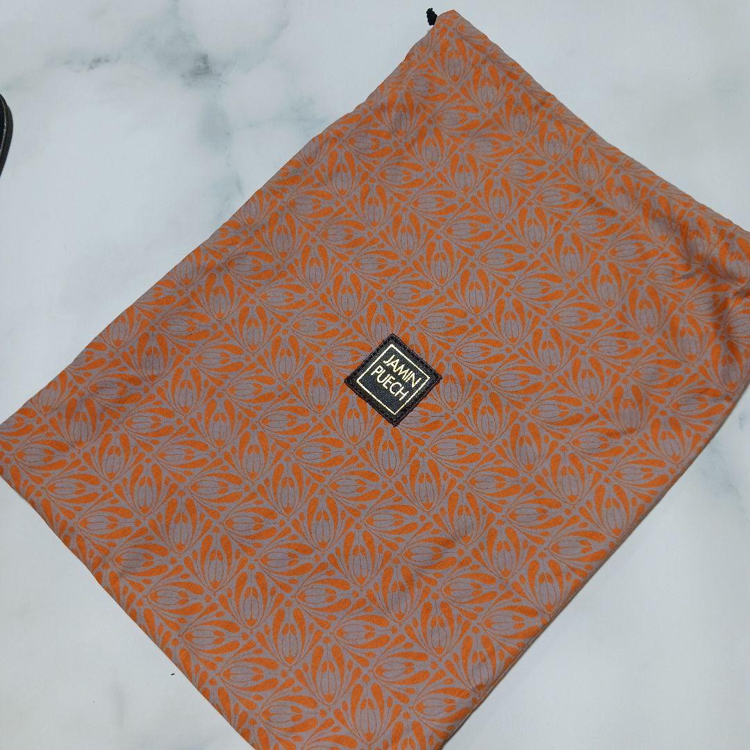 最終値下げ！ジャマンピエッシュビーズ装飾付きグレーショルダーバッグ（専用袋付！）