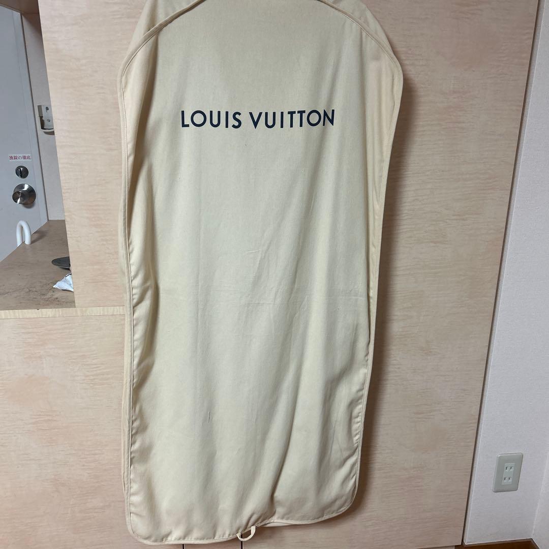 ルイヴィトン24AW ターコイズ装飾テーラードウールワークダブルニーロングパンツ