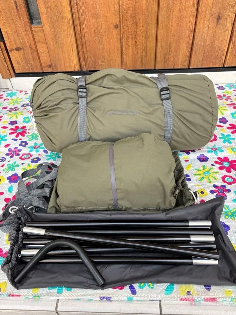 BUNDOK ソロティピー1tc＋フロントウォール＋純正二股ポール