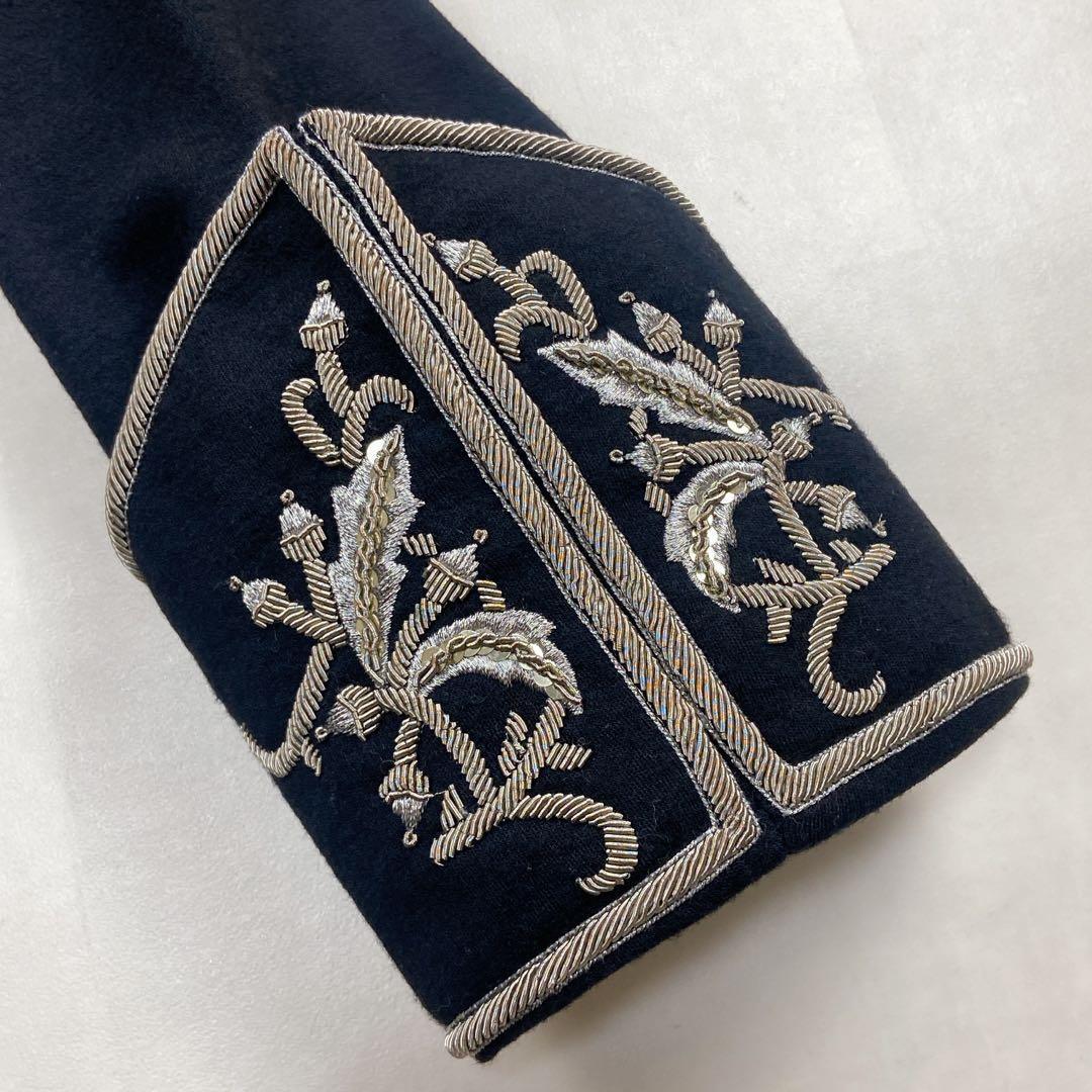 美品 貴重 レア ナポレオン ジャケット 針金カフス LL相当 シルバー