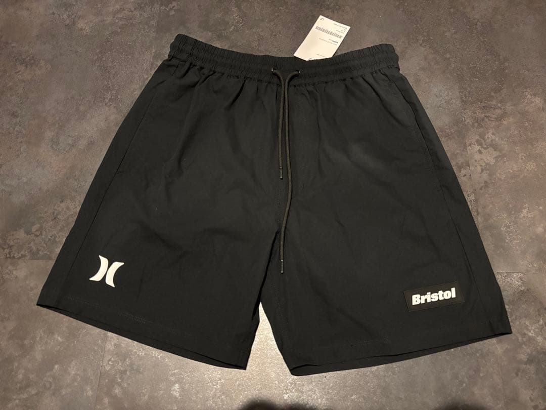 FCRB×Hurley ブラックショートパンツ 新品タグ付き XS