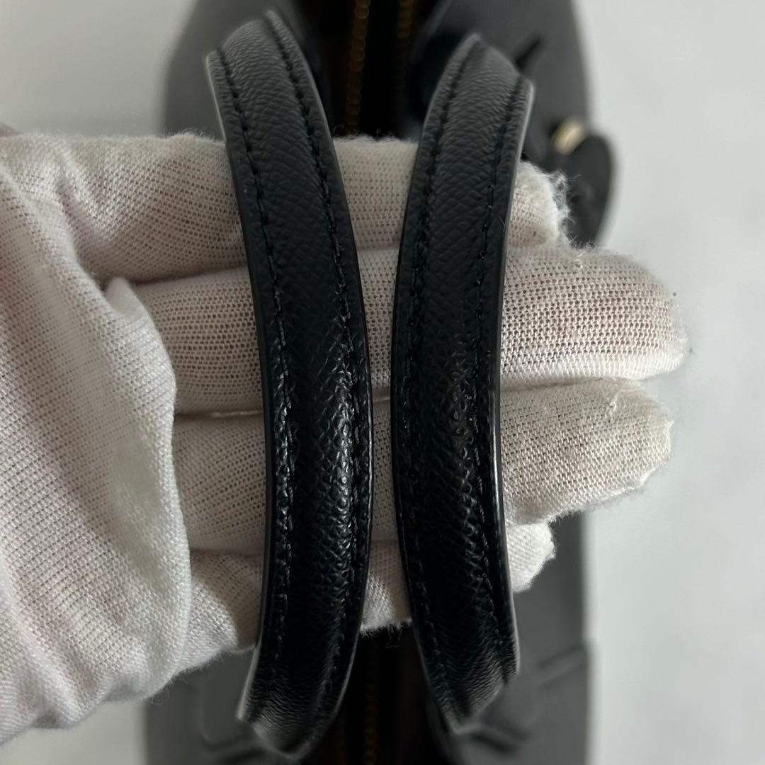 【未使用級/保存袋付】フルラ ヴィットリア トートバッグ レザー チャーム 黒