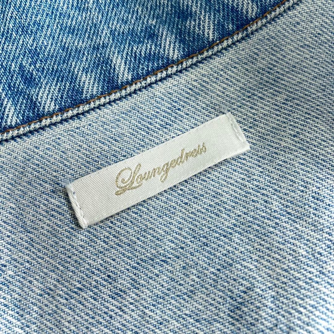 ラウンジドレス 23SS デニムジャケット オーバーサイズ ライトブルー