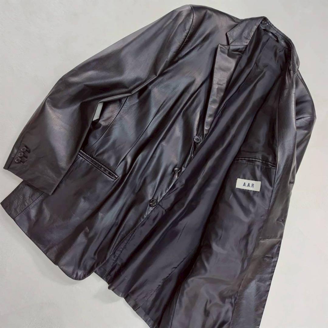 美品に近い A.A.R. レザージャケットTXL 牛皮 ロングコート