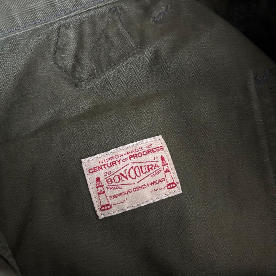 BONCOURA Work Pants ThreneVat Dye ヘリンボーン