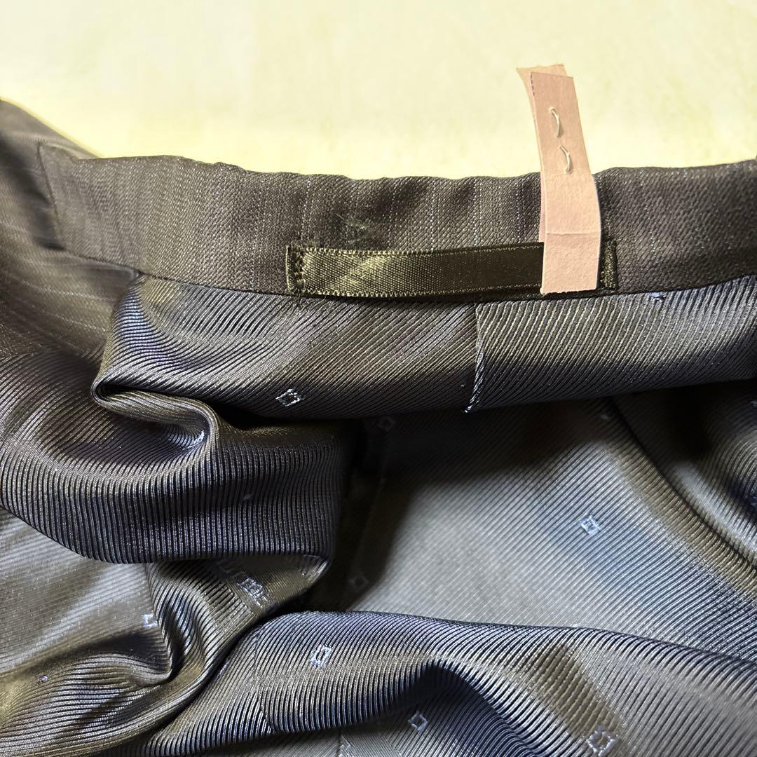 エルメネジルド ゼニア スーツ ３点セット ３ピース ストライプ柄 ネイビー