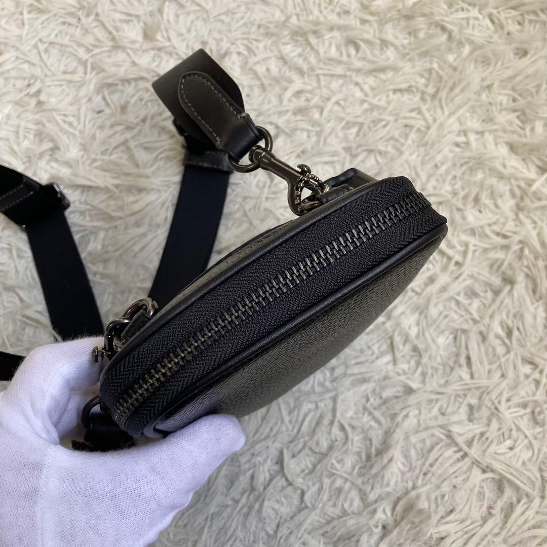 未使用保管品 コーチ ショルダーバッグ エイデンクロスボディ ペプルドレザー