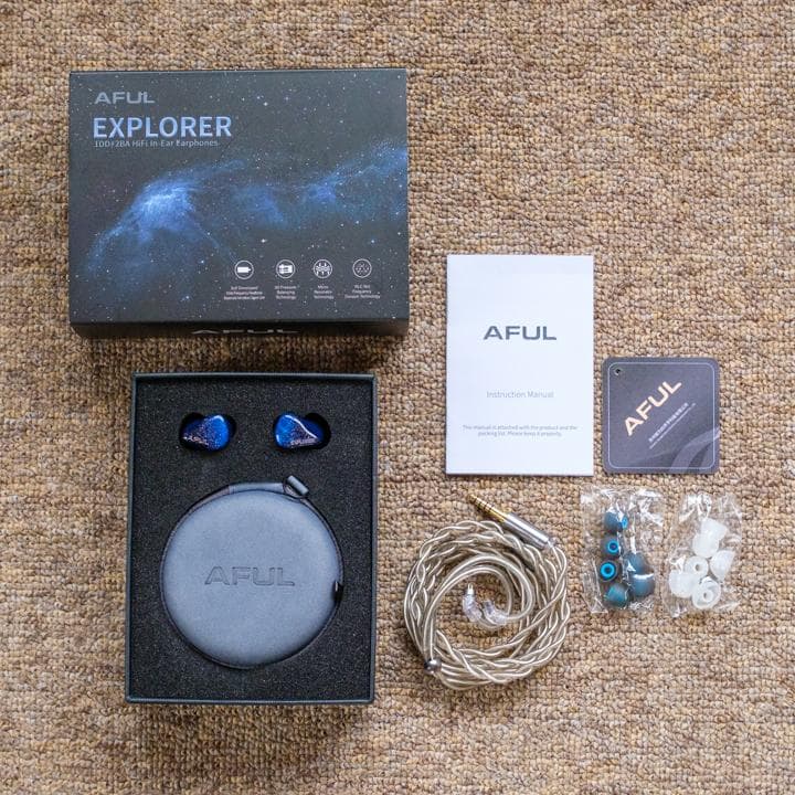 AFUL Explorer（4.4mmプラグ）イヤホン【付属品完備】