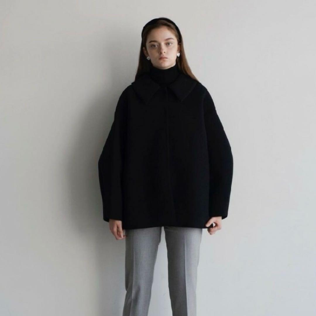 OHGA BONDING コート M ツイード ブラック