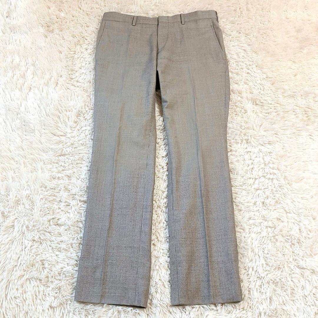 【裏地ロゴ・160's】Loro Piana　スーツ　千鳥柄　正規緑タグ　L貝釦