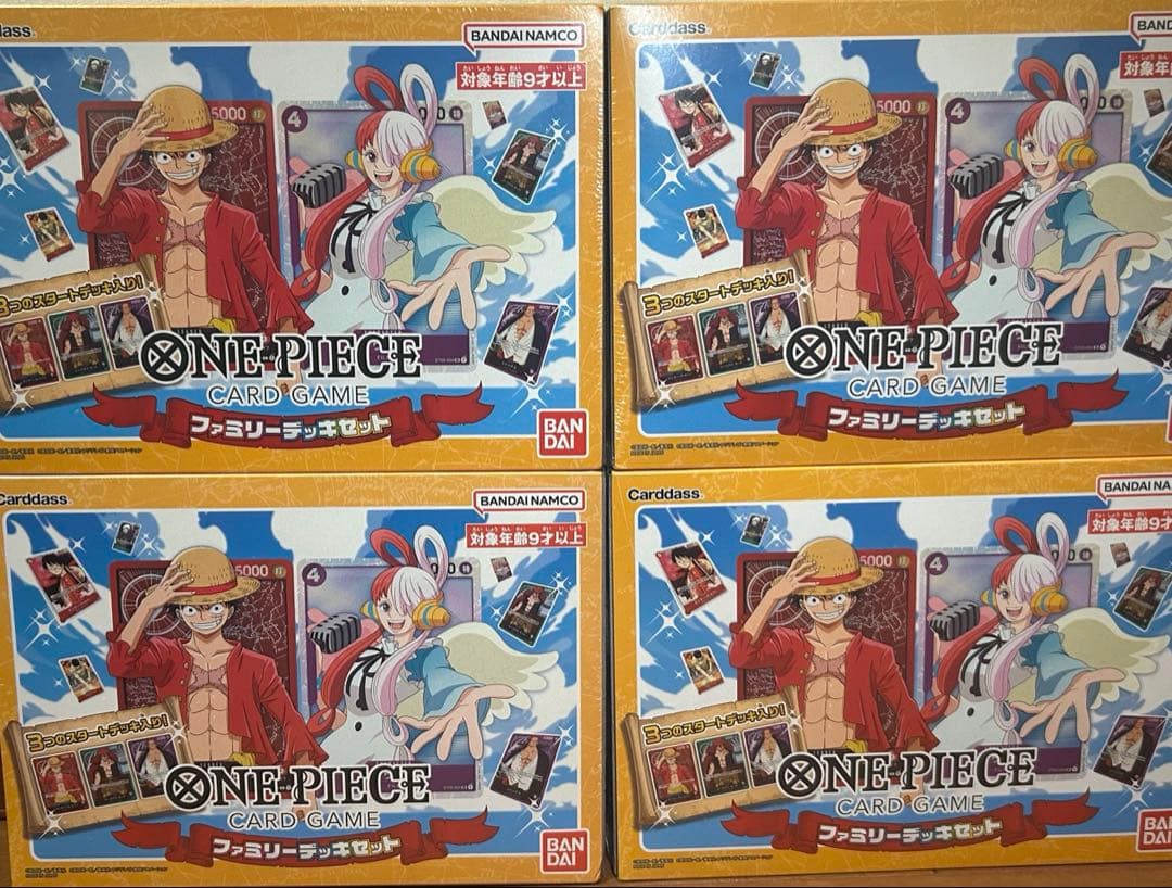 4箱セット　ONE PIECE ファミリーデッキセット　シュリンク付き