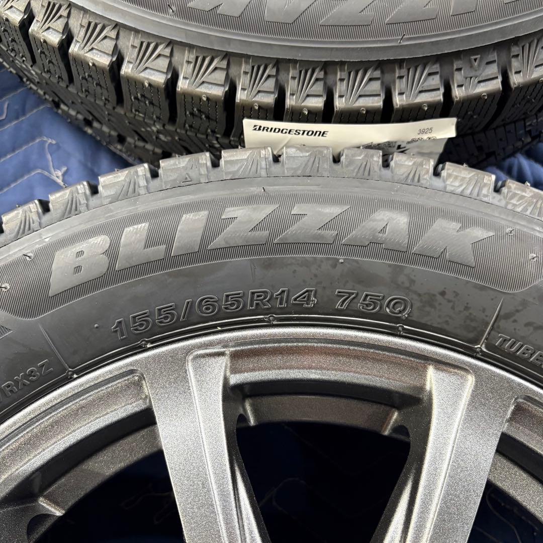2025年 新品 BLIZZAK VRX3 155/65R14 ホイール付