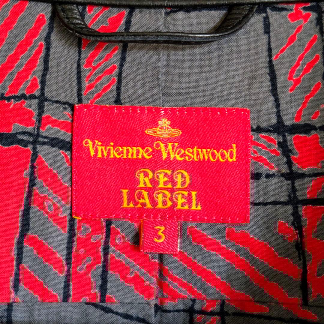 vivienne westwood レザー ライダースジャケット 6連ZIP