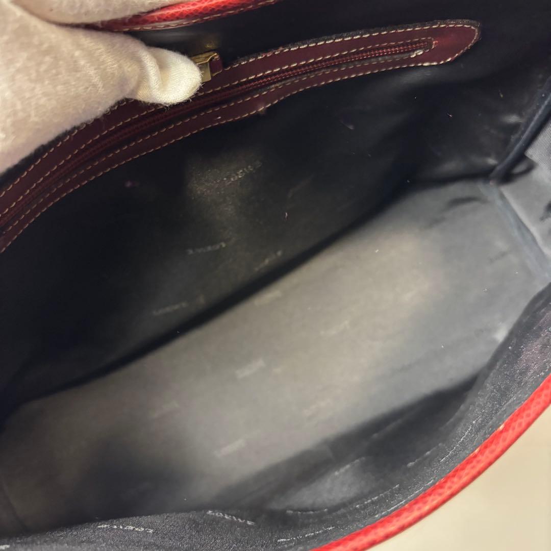 美品 ロエベ ビジネスバッグ 2way ボストン シボ革 ショルダー アナグラム