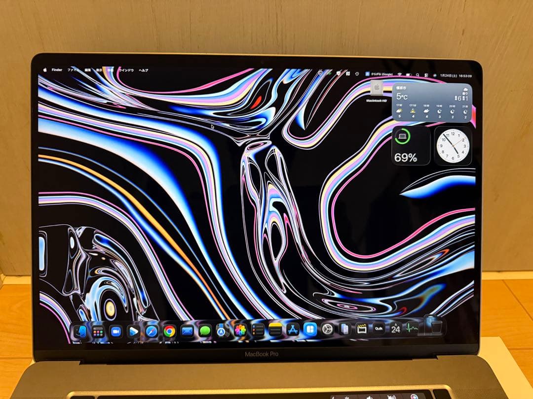 MacBookPro2019 16インチ corei7 16GB 1TB