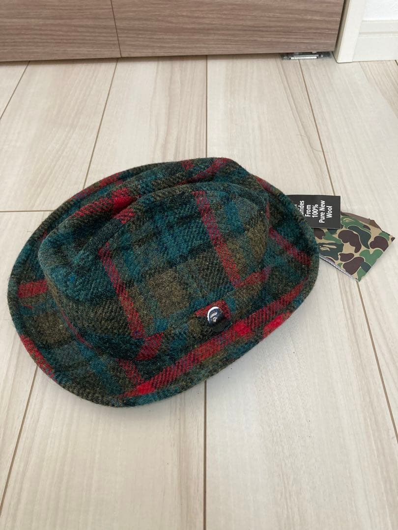 A BATHING APE ジェームスロック チロリアンハット チェック柄