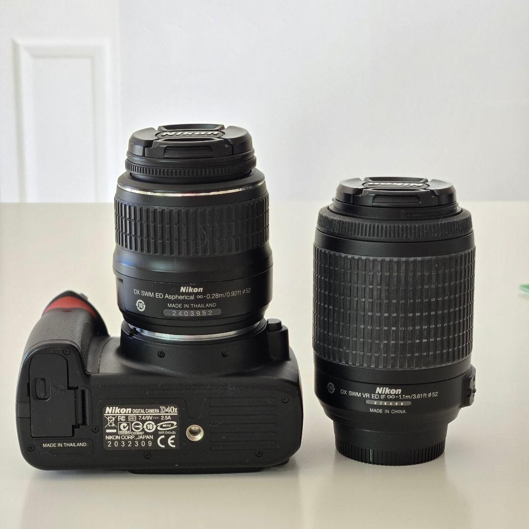 【ニコン】デジタル一眼レフカメラ Nikon D40x ダブルレンズセット