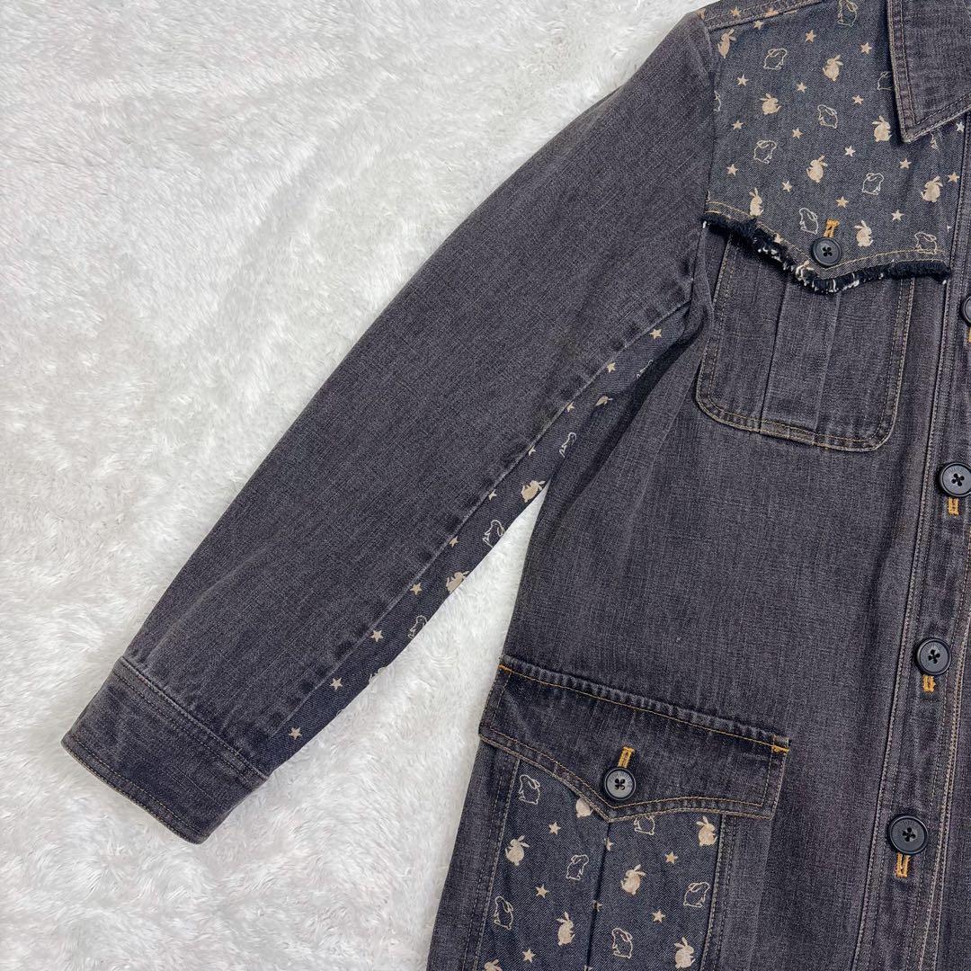 希少 PINK HOUSE ピンクハウス デニムジャケット うさぎ 刺繍