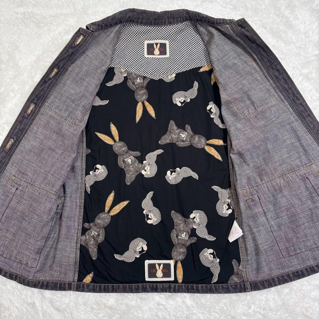 希少 PINK HOUSE ピンクハウス デニムジャケット うさぎ 刺繍