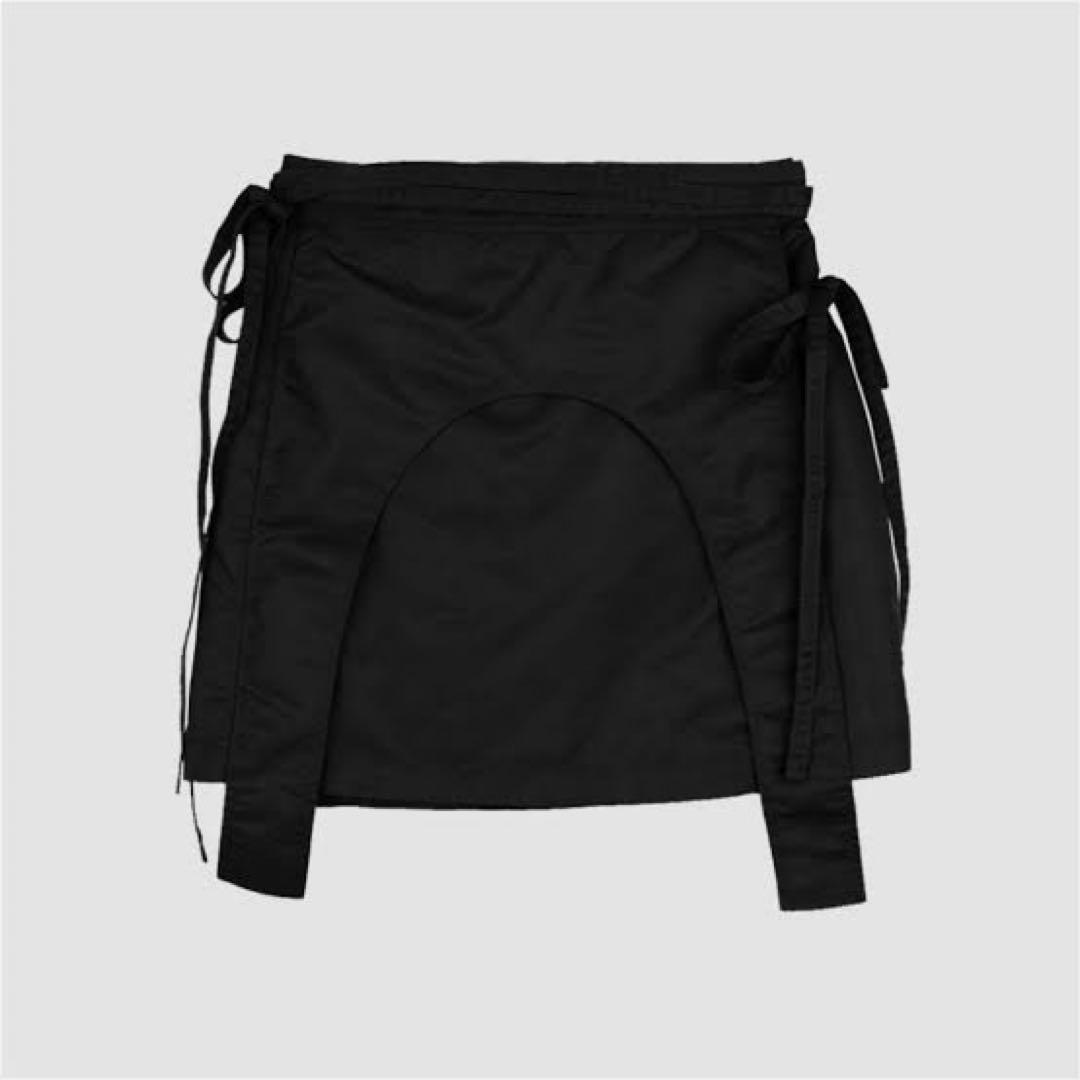 スカート VIAVANDA STRINGS WRAP SKIRT BLACK