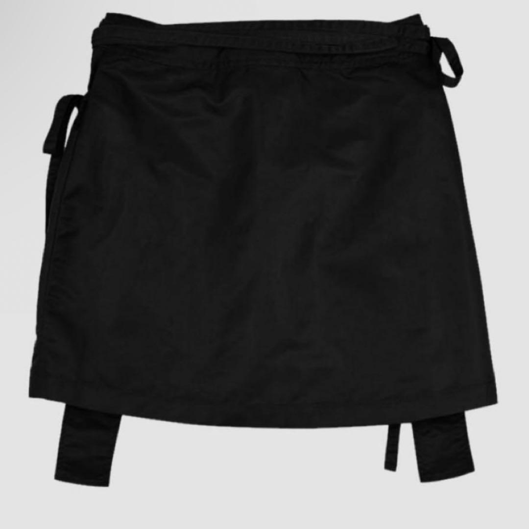 スカート VIAVANDA STRINGS WRAP SKIRT BLACK