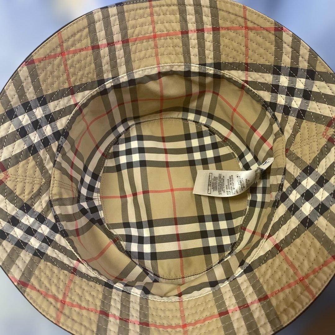 【美品】BURBERRY バケットハット XL リバーシブル　 ブラック