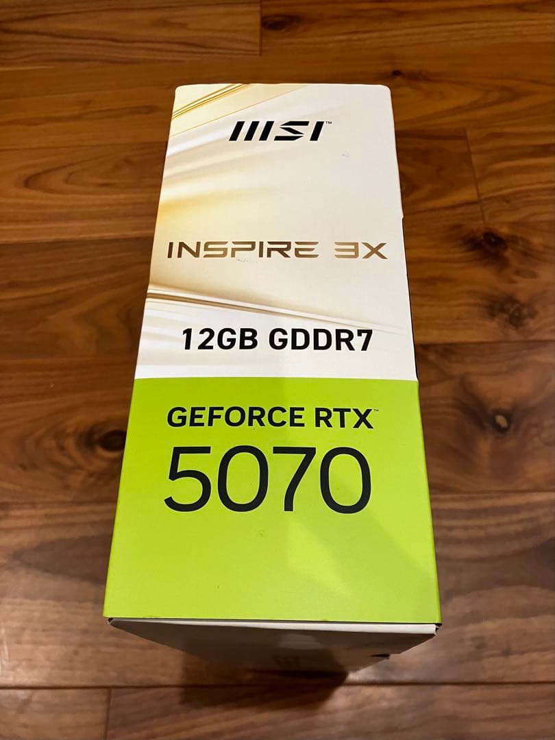 【新品/未開封】MSI GeForce RTX 5070 12G INSPIRE