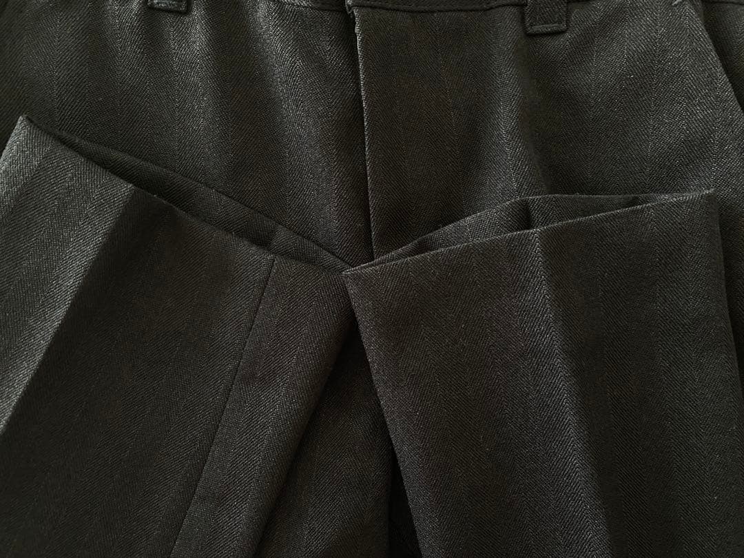 CHOPIN 黒ピンストライプ スリーピースロングパンツスーツ 120サイズ