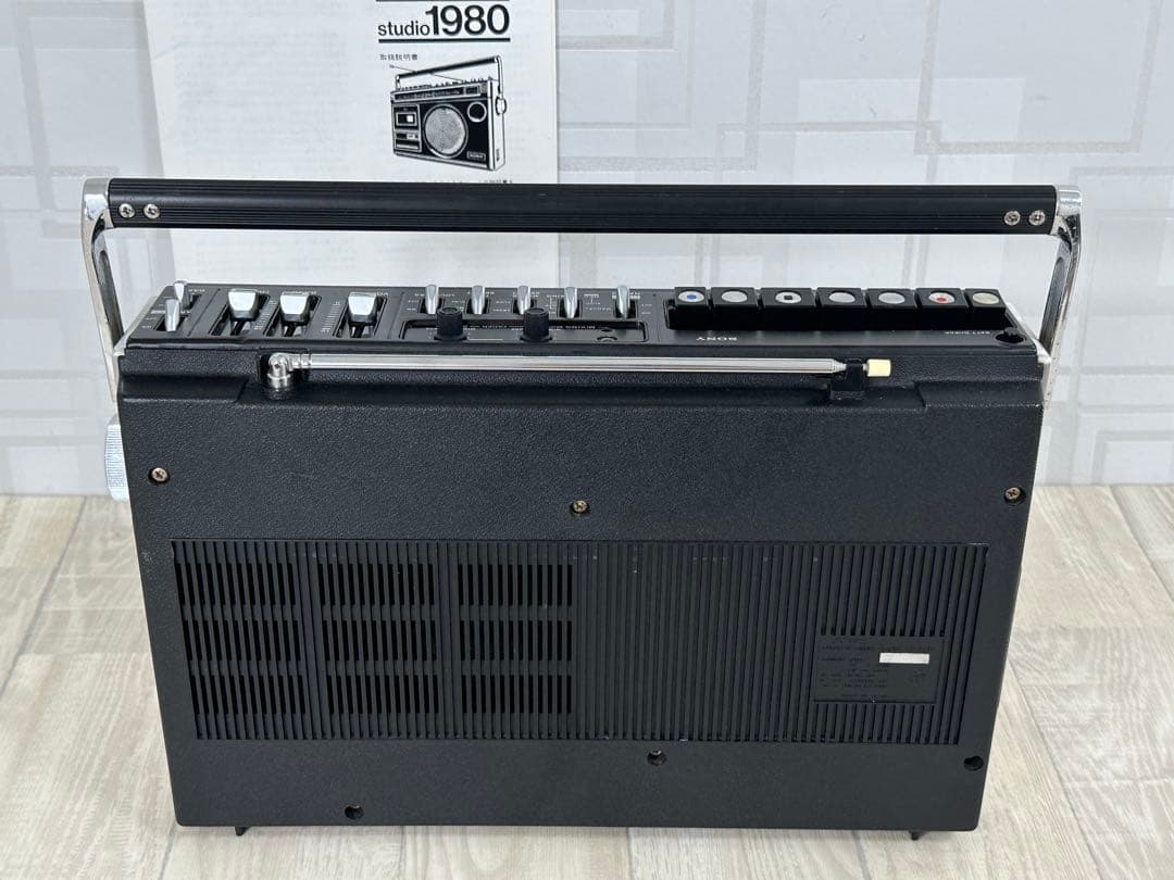 レトロ希少名機SONY ソニー ラジカセ CF-1980カセットレコーダー動作品