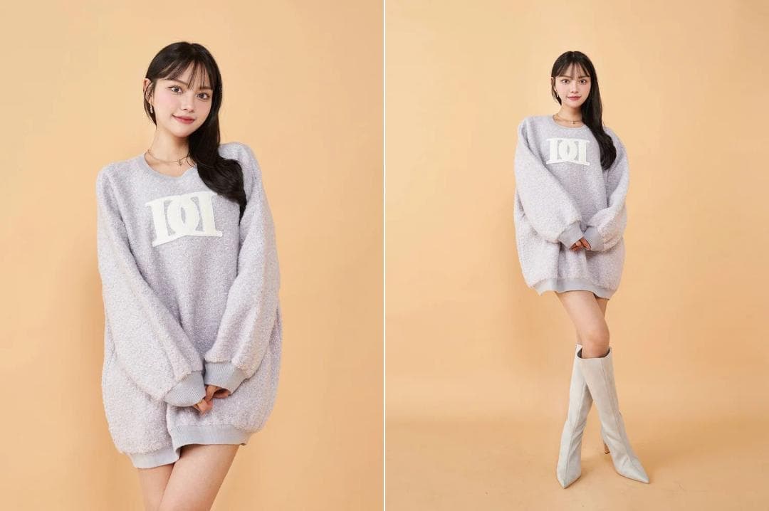 ダーリッチ darich アップリケブークレトップス ミニワンピース PUR