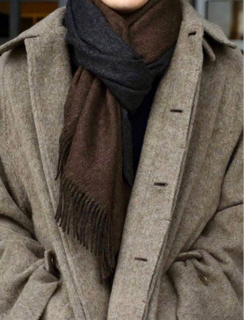 The Inoue Brothers アルパカウール ダブルフェイス ストール