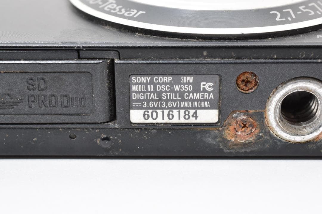 【ジャンク館】 ソニー Cyber-shot DSC-W350 ジャンク