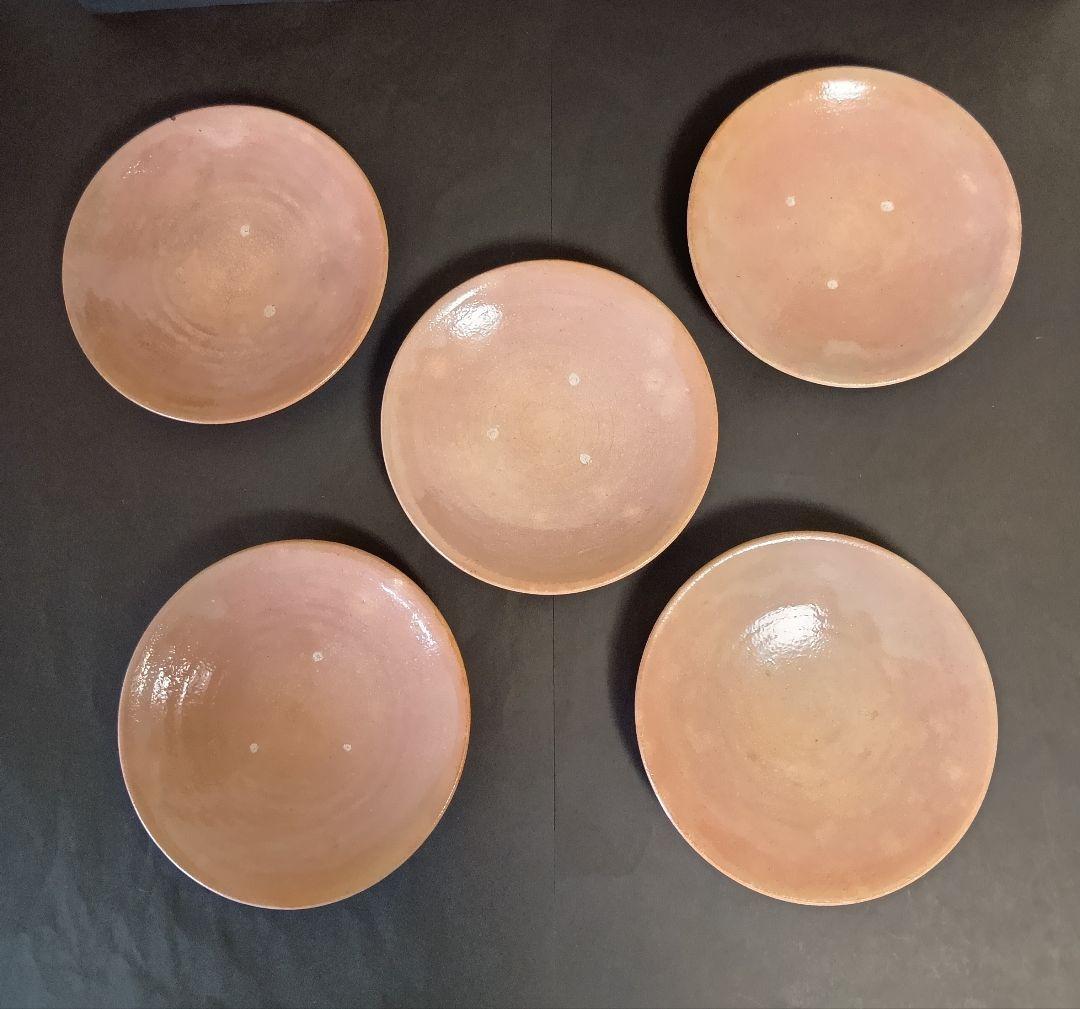 【茶道具】菓子器銘々皿 ▼御本出 × 5 ▲粉引 × 5 全10客 杉本貞光 作