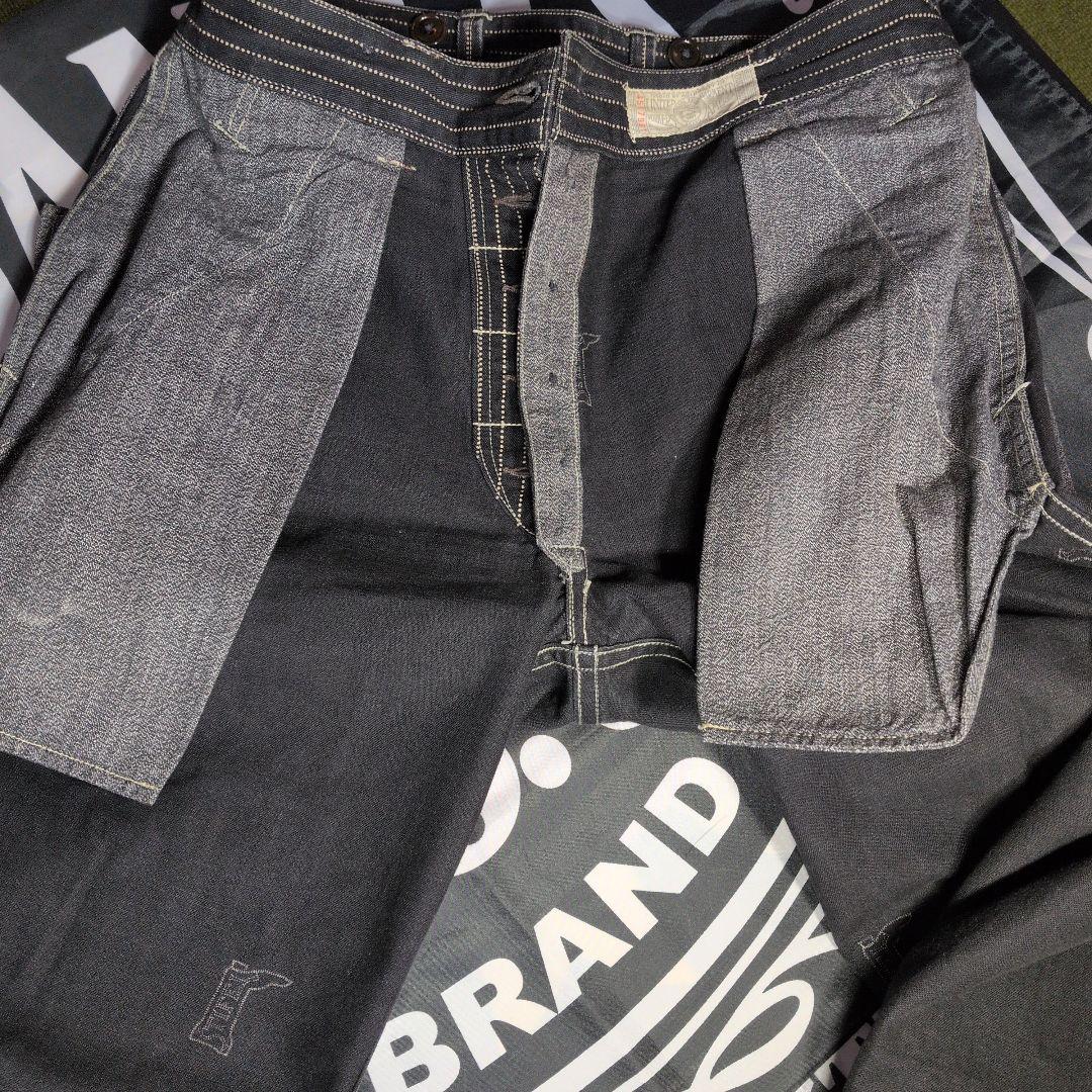 S フリーホイーラーズ ブラック ウォバッシュ パンツ