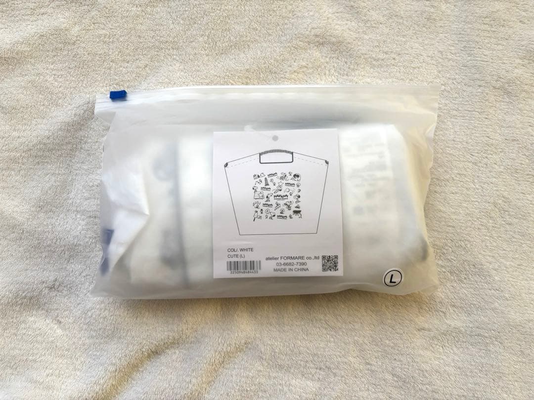 【阪急限定⚫︎Lサイズ】　ボールアンドチェーン　スヌーピー　バッグ　ホワイト