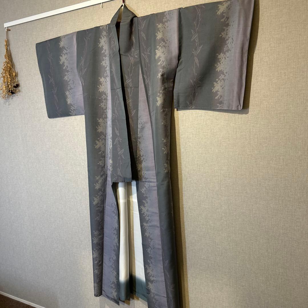 結城紬　小紋　トールサイズ　しつけ付き　やまとお誂え