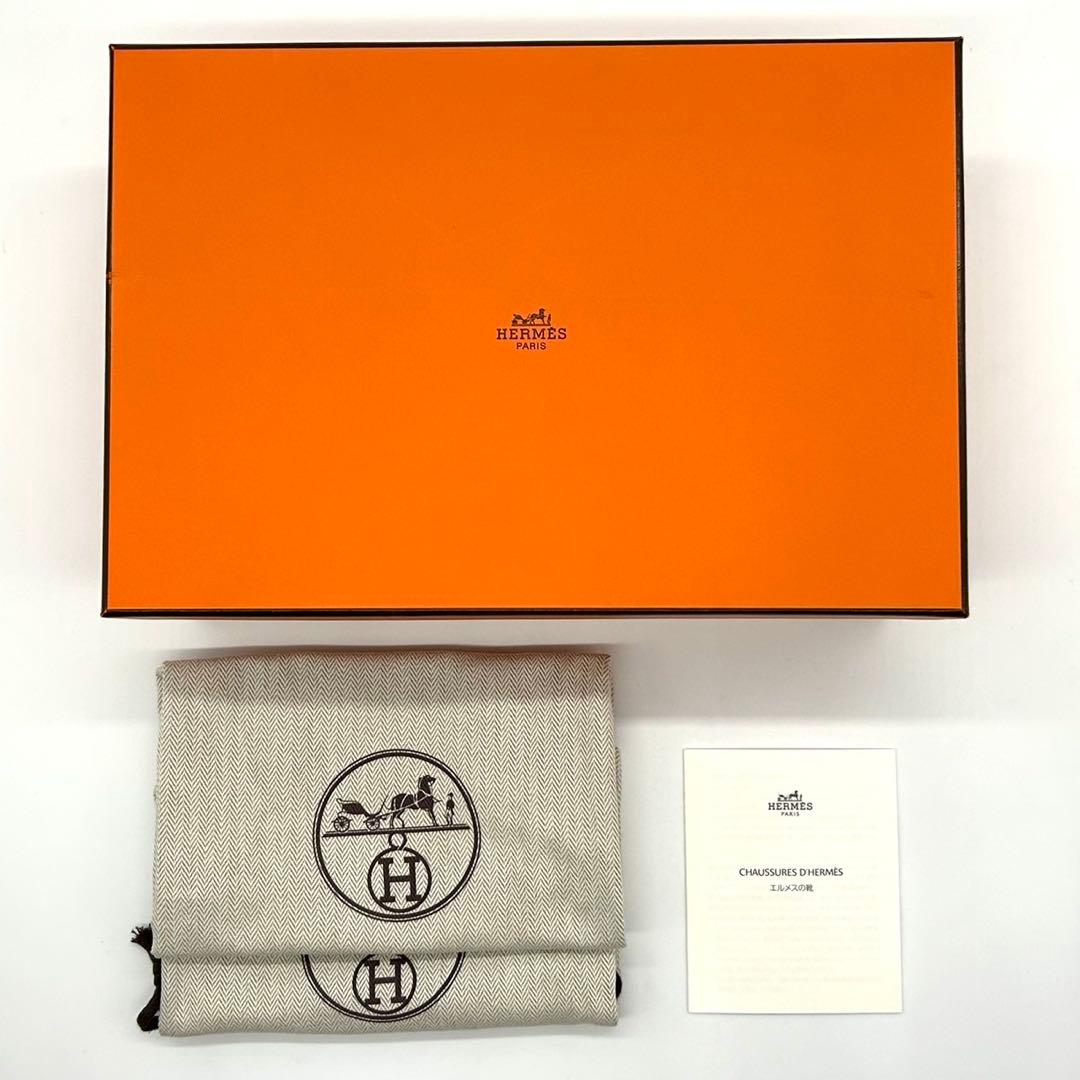 付属品完備　エルメス　モカシン　フォーブル　ローファー　36サイズ　黒　22cm