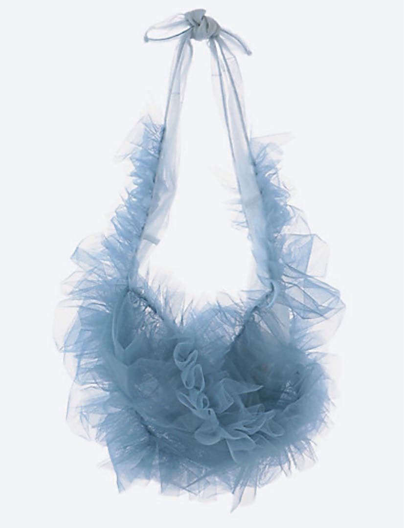 chika kisada チュールバッグ ビスチェ 水色