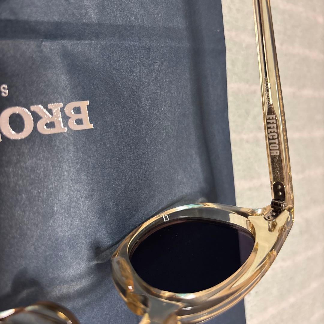 EFFECTOR サングラス 日本製 クリア/ブラック