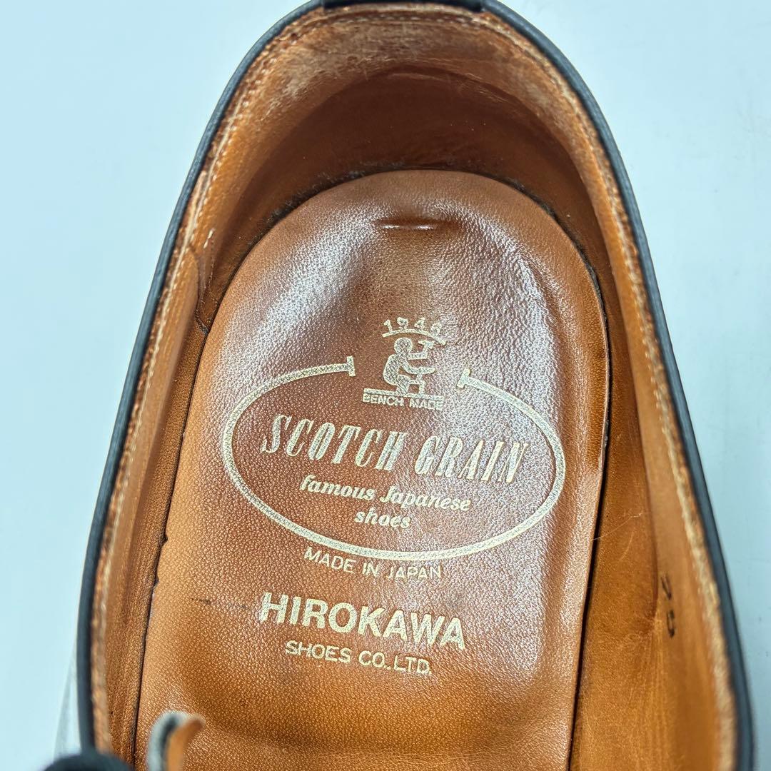 【美品】スコッチグレイン 7626 パンチドキャップトゥ 25cm