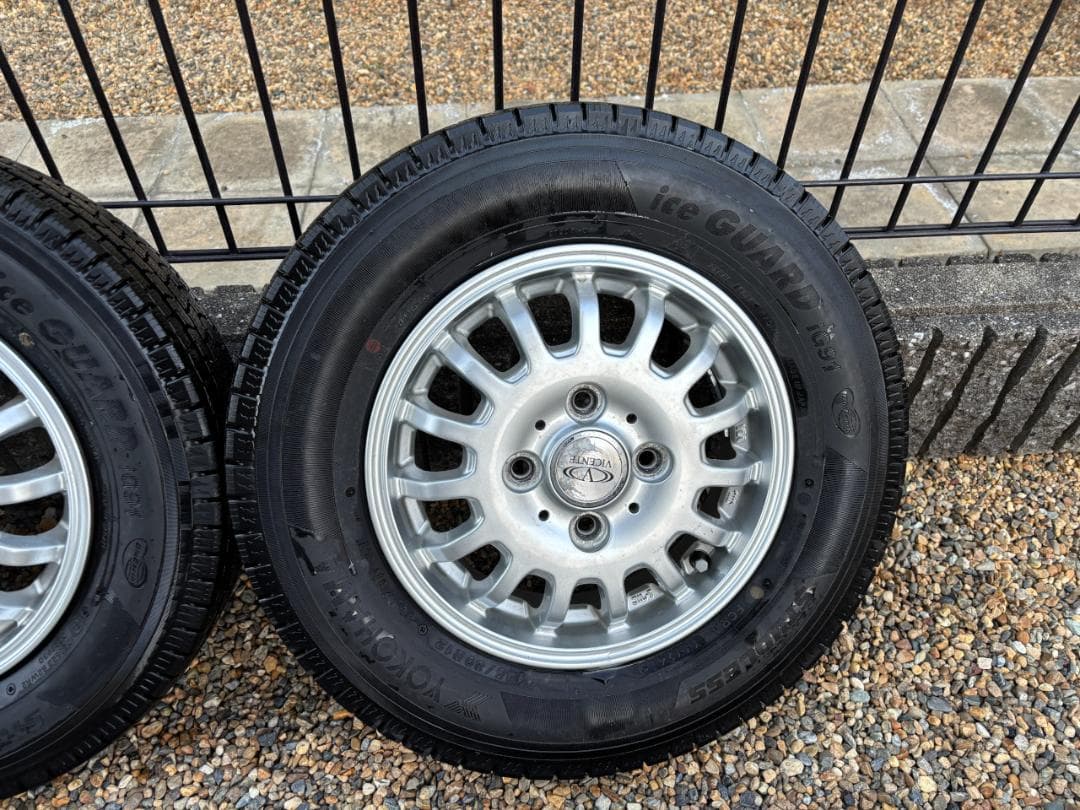 バリ山 Weds VICENTE 4本 iceGUARD 145/80R12